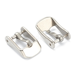 変色しない304ステンレススチール製腕時計ストラップバックル交換  ステンレス鋼色  15.5x10x5mm  ピン：2mm&nbsp;STAS-J035-B