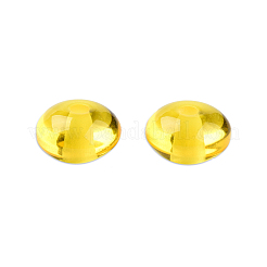 樹脂ビーズ  模造ミツロウ  フラットラウンド  きいろ  8x4.5mm  穴：1.6~1.8mm&nbsp;RESI-N034-02-D02