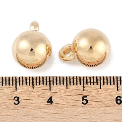 CCBプラスチックペンダント  ラウンド  ライトゴールド  16x11.5mm  穴：2mm&nbsp;FIND-U001-09KCG-06