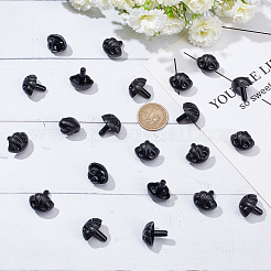 プラスチック製クラフト犬の鼻30個  人形作り用品  ブラック  21mm&nbsp;DOLL-GO0001-01A