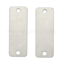 304ステンレススチールリンクコネクター20個  長方形  ステンレス鋼色  5x1.8x0.1cm&nbsp;AJEW-AR0001-12