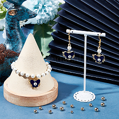 200個 4スタイル 真鍮スペーサービーズ  長持ちメッキ  ラウンド  24KGP本金メッキ  3.5~6x3.5~5.5mm  穴：1.4~2mm  50個/スタイル&nbsp;KK-BBC0003-58G