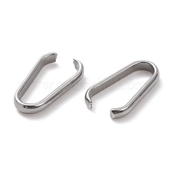 変色しない304ステンレススチール製クイックリンクコネクター  ステンレス鋼色  15x8x2mm  内径：13x6mm&nbsp;STAS-G243-16B-P