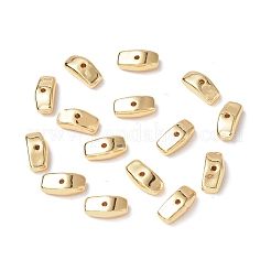 真鍮ビーズ  カドミウムフリー＆ニッケルフリー＆鉛フリー  長方形  18KGP本金メッキ  8.5x4x3mm  穴：0.9mm&nbsp;KK-P223-14G