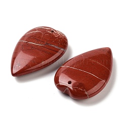 天然石レッドジャスパーペンダント  ラブハートチャーム  38.5~39.5x25~25.5x9mm  穴：1.8mm&nbsp;G-D087-02I