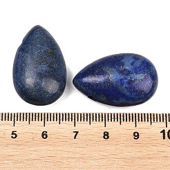 天然石ラピスラズリペンダント  染め  ティアドロップチャーム  28~28.5x18~18.5x6~6.5mm  穴：2.5~3mm&nbsp;G-B195-02L