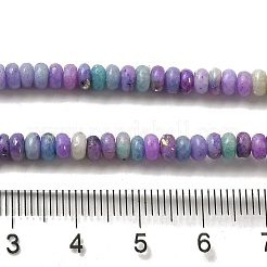 天然ドロマイトビーズ連売り  合成オパールと  染め  ロンデル  パープル  4x2mm  穴：0.7mm  約177個/連  15.94''（40.5センチメートル）&nbsp;G-K350-A01-01D