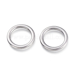 変色しにくい304ステンレススチール製リンクリング  リング  ステンレス鋼色  17x1.8mm  内径：12.3mm&nbsp;STAS-K207-71P