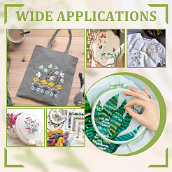 7個 7スタイル調節可能なABSプラスチック刺繍枠  刺繍クロスステッチフープ  縫製用  針仕事と diy 刺繍プロジェクト  ミックスカラー  75~330x70~230mm  1個/スタイル&nbsp;EMBR-OC0001-01