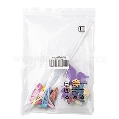 パンダホールラッキーバッグ  10本のアイアンスナップヘアクリップと樹脂カボション10個と2本のホットメルトプラスチックスティックのり  ミックスカラー  10~105mm&nbsp;DIY-LUCKYBAY-72