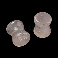 天然石ローズクォーツビーズ  穴なし/ドリルなし  ドラム  12~12.5x10mm&nbsp;G-B050-22
