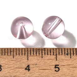 K9ガラス  模造オーストリアクリスタルビーズ  ラウンド  パールピンク  7.5x8mm  穴：1.4mm&nbsp;GLAA-R004-02R