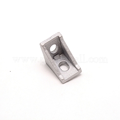 アルミコーナーブラケット  ガスケット付き  ネジとナット  プラチナ  29.5x29.5x20mm&nbsp;DIY-WH0304-092