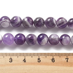 天然石アメジストビーズ連売り  ラウンド  8~8.5x8~8.8mm  穴：1.2mm  約46~48個/連  14.96~5.35''（38~39センチメートル）&nbsp;X-G-M445-8MM-01E