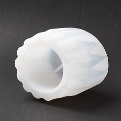 ファセットカラム花瓶シリコーン型  UVレジン用  エポキシ樹脂工芸品作り  ホワイト  118x88mm  内径：102mm&nbsp;DIY-I096-15