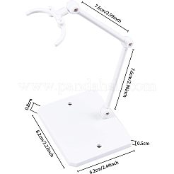 プラモデルおもちゃ組み立てホルダー  鉄製のネジとナット付き  ホワイト  パッケージ：30x21cm&nbsp;KY-WH0024-05A