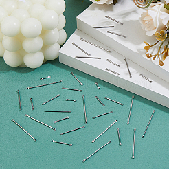 100個 5スタイル 304ステンレススチールコネクタチャーム  バーリンク  ステンレス鋼色  10~35x2x1mm  穴：1mm  20個/スタイル&nbsp;STAS-DC0016-21