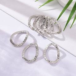 CCBプラスチックコネクター  リング  プラチナ  35x27x3mm&nbsp;PCCBH-269Y