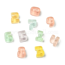 透明ミニレジンカボション  ランダムな数字と文字  ミックスカラー  12.5~13x9.5~10.5x5.5~6mm&nbsp;RESI-CJC0023-20