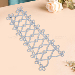 ポリエステルドレストリム1個  服飾材料  ライトグレー  410x140~180x1.3mm&nbsp;FIND-CY0002-05A