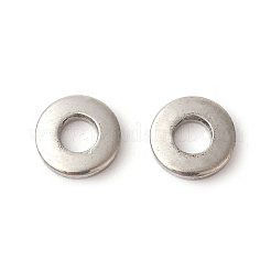 変色しにくい201ステンレススチール製リンクリング  ドーナツ  ステンレス鋼色  8x1.5mm  内径：3.2~3.5mm&nbsp;STAS-F192-002P-02
