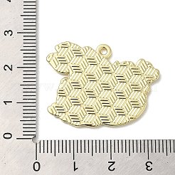 イースター合金エナメル ペンダント  ゴールドカラー  うさぎチャーム  苺  28x32x1.4mm  穴：1.8mm&nbsp;LS-ENAM-Q506-01C