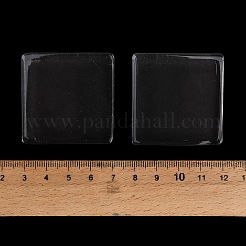 スクエア透明アクリルジュエリーディスプレイ台座  小さなジュエリー用  化粧品の表示  透明  4x4x1.5cm&nbsp;ODIS-XCP0001-37