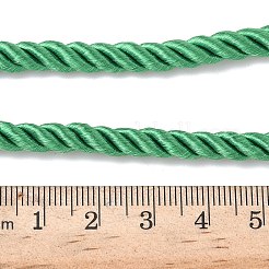 5mmナイロンツイストコードネックレスの作り方  真鍮のコーンエンドと304ステンレス鋼のカニカン付き  長持ちメッキ  ラックめっき  ゴールドカラー  ミディアムシーグリーン  17.72~18.90インチ（45~48cm）&nbsp;FIND-G096-01G-14
