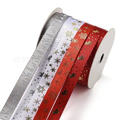10m 5色ホットスタンプクリスマスポリエステルリボンセット  ギフト包装用  ミックスカラー  3/8インチ（9.5mm）&nbsp;X1-OCOR-Q026-02
