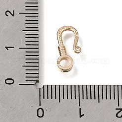 真鍮製のフック  ラックめっき  ライトゴールド  12x5x1.6mm  穴：2mm&nbsp;KK-CBA0DF0-19E-KCG