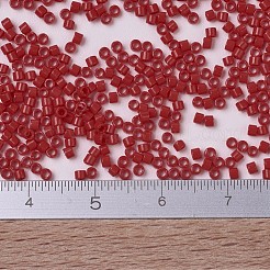 MIYUKIデリカビーズ小  シリンダー  日本製シードビーズ  15/0  （dbs0723)不透明な赤  1.1x1.3mm  穴：0.7mm  約175000個/袋  50 G /袋&nbsp;SEED-X0054-DBS0723