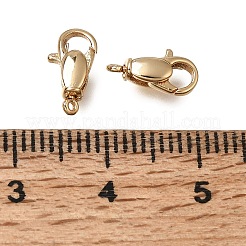 真鍮カニカン  オーバル  ニッケルフリー  18KGP本金メッキ  10.5x5x3mm  穴：0.7mm&nbsp;KK-CBA4292-09G