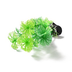 プラスチック人工水草の装飾  水槽用  水族館  グリーン  30x20x100mm&nbsp;DJEW-G025-15