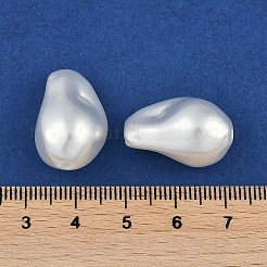 ガラスの輪郭の真珠ビーズ  パールカラーの  ティアドロップ  ホワイト  22~22.5x16~16.5x14mm  穴：1.2~1.6mm&nbsp;HY-Z001-15