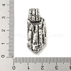 ヴィンテージ 316 サージカルステンレス ペンダント  オサラ ルーン チャーム  アンティークシルバー  33.5x14x8mm  穴：5mm&nbsp;STAS-E212-35AS