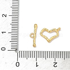 925スターリングシルバーマンテル  ハート  ゴールドカラー  11x8x1.5mm  穴：1mm  バー：4x13x2mm  穴：1.4mm&nbsp;STER-A051-01B-G