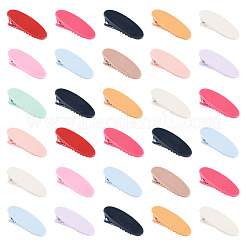 女の子用プラスチック製ワニ口ヘアクリップ  オーバル  40x17x13.5mm&nbsp;PHAR-TA0001-23A