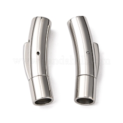変色しにくい304ステンレススチール製バヨネット留め具  コラム  ステンレス鋼色  28~28.7x7x8mm  穴：5mm&nbsp;STAS-I013-5mm