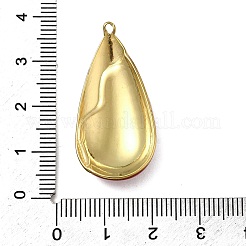 304ステンレススチールエナメルペンダント  ティアドロップ  イオンプレーティング（ip）  18KGP本金メッキ  35~35.5x17x5mm  穴：1.4mm&nbsp;STAS-I355-05G