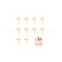 ミラーアクリル壁装飾  クロス  ゴールド  100x60x1.5mm&nbsp;DIY-WH0504-197A-02