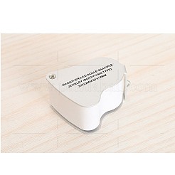ABSプラスチック携帯用拡大鏡  LEDライト付き  合金パーツ  アクリル光学レンズ  ホワイト  倍率：30倍  レンズ：17.5mm  倍率：60倍  レンズ：8.8mm  52x41x28mm&nbsp;TOOL-I004-03