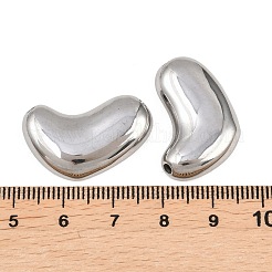 304ステンレススチールビーズ  ハート  ステンレス鋼色  17x26.5x5mm  穴：2mm&nbsp;STAS-F339-01P