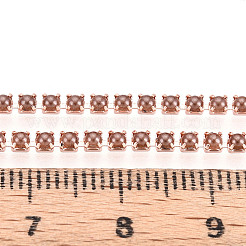 アイアンチェーン  アブソリュートプラスチック模造パール  スプールで  ライトゴールド  シエナ  2.5x2x2mm  約10ヤード/ロール&nbsp;CH-N005-03G