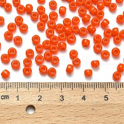 トーホー 6/0ラウンドビーズ  日本製シードビーズ  （50a）不透明な明るいオレンジ  4mm  穴：1.5mm  約840個/50g&nbsp;SEED-XTR06-0050A