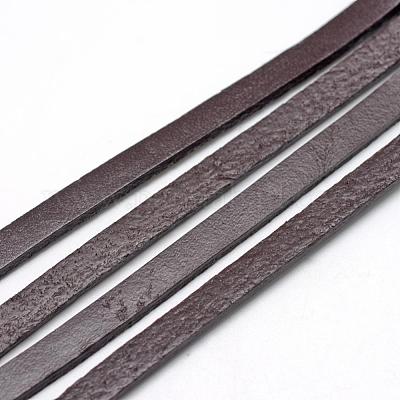 レザーコード  ココナッツブラウン  5x2mm  約100ヤード/束（300フィート/束）&nbsp;WL-R005-5x2-03-1