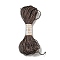 Polyester Embroidery Floss, Cross Stitch Threads, Saddle Brown, 1.5mm, 20m/bundle