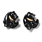Resin Cabochons, Cat, Black, 23.5x21.5x8.5mm