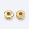 Brass Spacer Beads, Flat Round, Golden, 6x1.5mm, Hole: 2mm