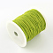 Nylon Braided Cord, Chinese Knotting Cord for Beading Jewelry Making Macrame Craft, Yellow Green, 1mm, about 153.1 yards(140m)/roll