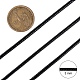 韓国のワックスポリエステルコード  ブラック  3mm  約47ヤード/ロール&nbsp;YC-R001-506-4